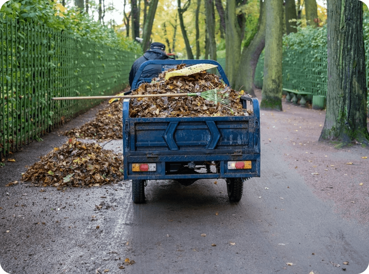 Commercial waste management truck