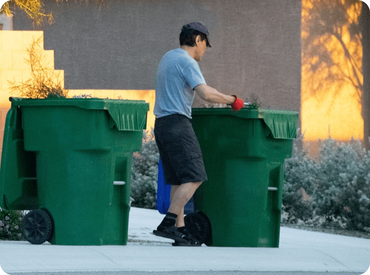 Residential junk removal team